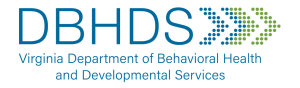 維吉尼亞州行為健康與發展服務部 (DBHDS) 徽標