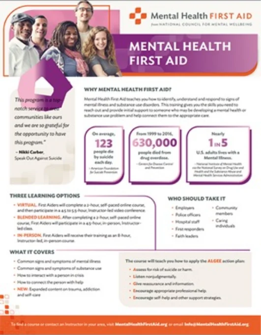Adult mental health first aid